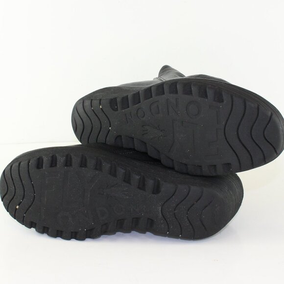 Fly London Leather Wedge Bootie Womens (EU 37/US 6.5) - Picture 8 of 10